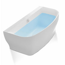 Load image into Gallery viewer, Bank Series 5.41 ft. Freestanding Bathtub in White- Anzzi
