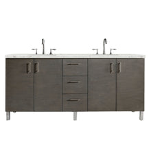 Load image into Gallery viewer, James Martin Metropolitan 72&quot; Silver Oak Double Vanity- James Martin