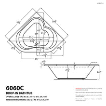 Load image into Gallery viewer, Atlantis Whirlpools Cascade 60 x 60 Corner Air &amp; Whirlpool Jetted Bathtub- Atlantis Whirlpools