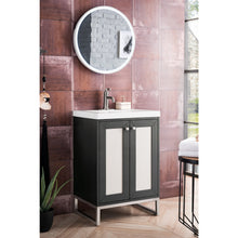 Load image into Gallery viewer, James Martin Chianti 24&quot; Mineral Grey - Brushed Nickel Single Vanity