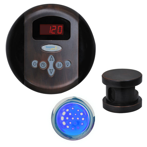SteamSpa Indulgence Control Kit in Oil Rubbed Bronze- SteamSpa