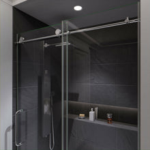 Load image into Gallery viewer, Padrona Series 48 in. by 76 in. Frameless Sliding Shower Door in Chrome with Handle- Anzzi