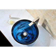 Load image into Gallery viewer, Soave Series Deco-Glass Vessel Sink in Sapphire Wisp- Anzzi