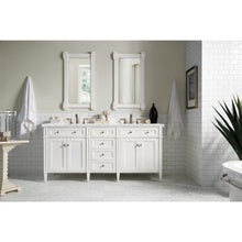 Load image into Gallery viewer, James Martin Brittany 72&quot; Bright White Double Vanity