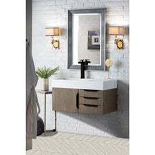 Load image into Gallery viewer, James Martin Mercer Island 36&quot; Ash Gray - Matte Black Single Vanity
