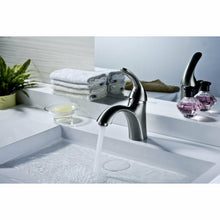 Load image into Gallery viewer, Clavier Series Single Hole Single-Handle Mid-Arc Bathroom Faucet in Brushed Nickel- Anzzi