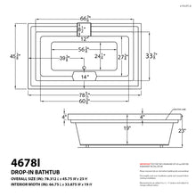 Load image into Gallery viewer, Atlantis Whirlpools Infinity 46 x 78 Endless Flow Air &amp; Whirlpool Jetted Bathtub- Atlantis Whirlpools