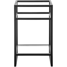 Load image into Gallery viewer, James Martin Boston 20&quot; Matte Black Stainless Steel Sink Console- James Martin