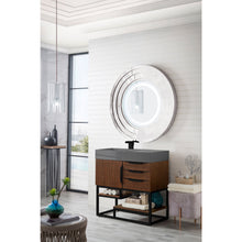 Load image into Gallery viewer, James Martin Columbia 36&quot; Coffee Oak - Matte Black Single Vanity
