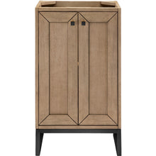 Load image into Gallery viewer, James Martin Chianti 20&quot; Whitewashed Walnut - Matte Black Single Vanity- James Martin