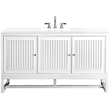 Load image into Gallery viewer, James Martin Athens 60&quot; Glossy White Single Vanity- James Martin