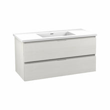 Load image into Gallery viewer, Conques 39 in W x 20 in H x 18 in D Bath Vanity in Rich White with Cultured Marble Vanity Top in White with White Basin- Anzzi
