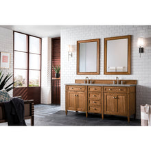 Load image into Gallery viewer, James Martin Brittany 72&quot;  Saddle Brown Double Vanity