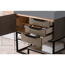 Load image into Gallery viewer, James Martin Columbia 36&quot; Ash Gray - Matte Black Single Vanity