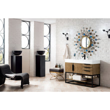 Load image into Gallery viewer, James Martin Columbia 48&quot; Latte Oak - Matte Black Single Vanity