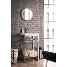 Load image into Gallery viewer, James Martin Boston 20&quot; Brushed Nickel Stainless Steel Sink Console