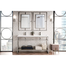 Load image into Gallery viewer, James Martin Boston 63&quot; Stainless Steel Sink Console (Double Basins)- James Martin