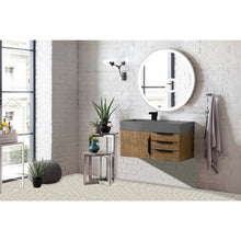 Load image into Gallery viewer, James Martin Mercer Island 36&quot; Latte Oak - Matte Black Single Vanity