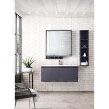 Load image into Gallery viewer, James Martin Milan 47.3&quot; Modern Grey Glossy Single Vanity