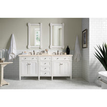 Load image into Gallery viewer, James Martin Brittany 72&quot; Bright White Double Vanity