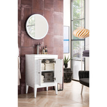 Load image into Gallery viewer, James Martin Linden 24&quot; Glossy White Single Vanity Cabinet