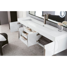Load image into Gallery viewer, James Martin Mercer Island 72&quot; Glossy White Single Vanity
