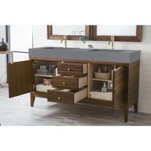 Load image into Gallery viewer, James Martin Linear 59&quot; Mid Century Walnut Double Vanity