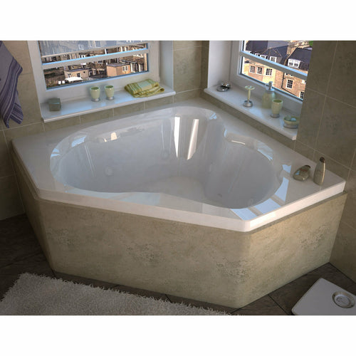 Atlantis Whirlpools Cascade 60 x 60 Corner Air & Whirlpool Jetted Bathtub- Atlantis Whirlpools