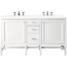 Load image into Gallery viewer, James Martin Addison 60&quot; Glossy White Double Vanity- James Martin