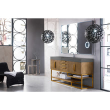 Load image into Gallery viewer, James Martin Columbia 72&quot; Latte Oak - Radiant Gold Single Vanity