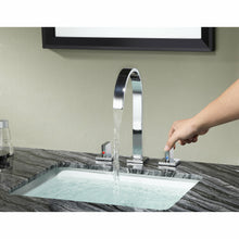 Load image into Gallery viewer, Sabre 8 in. Widespread 2-Handle High-Arc Bathroom Faucet in Polished Chrome- Anzzi