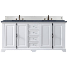 Load image into Gallery viewer, James Martin Providence 72&quot; Bright White Double Vanity- James Martin
