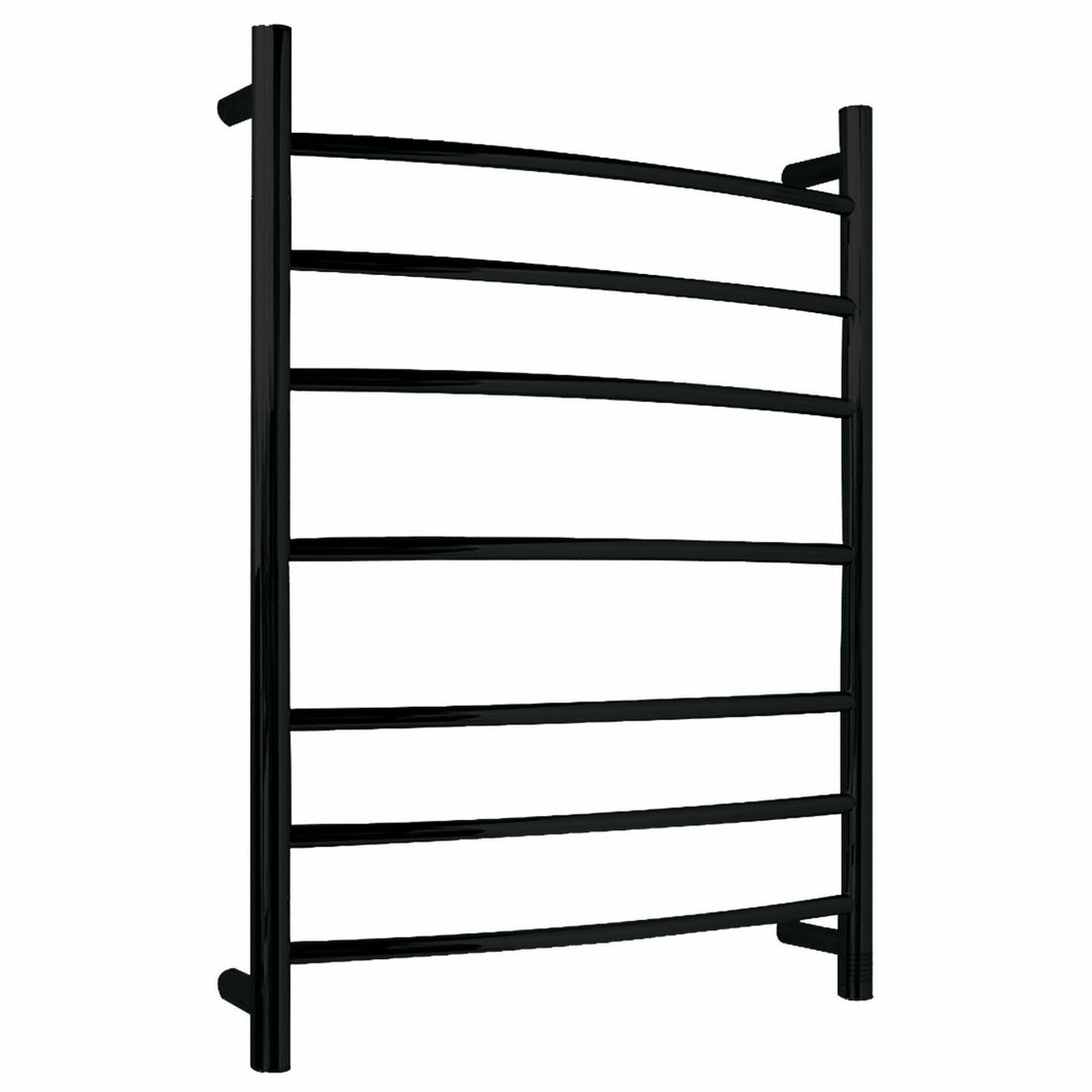 Gown 7-Bar Stainless Steel Wall Mounted Towel Warmer in Matte Black- Anzzi