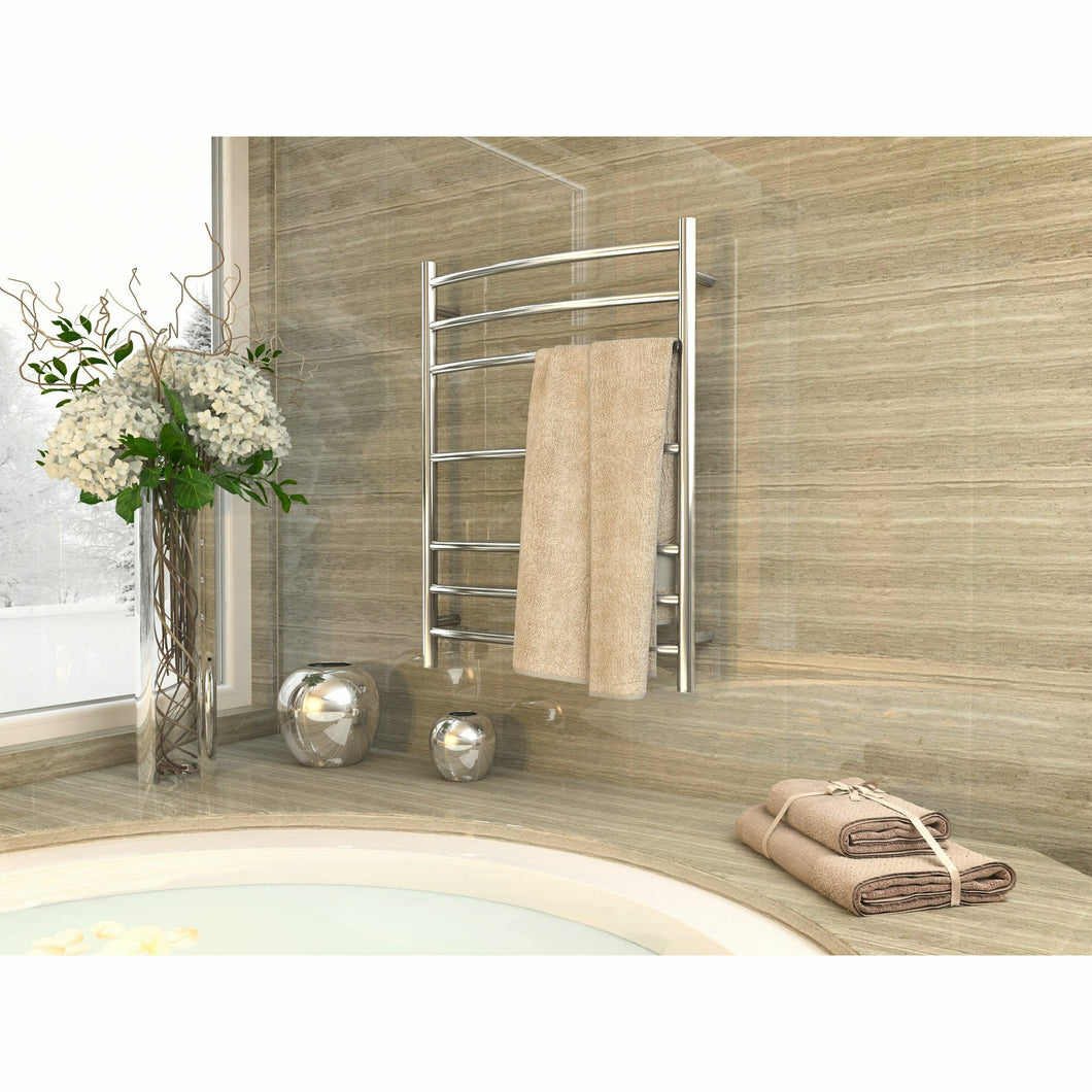 Gown 7-Bar Electric Towel Warmer in Polished Chrome- Anzzi