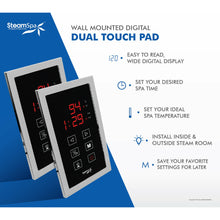 Load image into Gallery viewer, SteamSpa Dual Touch Control Panel- SteamSpa