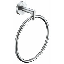 Load image into Gallery viewer, Caster 2 Series Towel Ring in Brushed Nickel- Anzzi