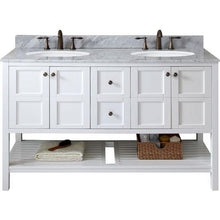 Load image into Gallery viewer, Virtu USA Winterfell 60&quot; Double Sink Top Vanity with Faucet- Virtuusa