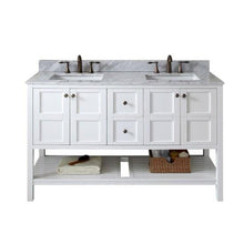Load image into Gallery viewer, Virtu USA Winterfell 60&quot; Double Sink Top Vanity with Faucet- Virtuusa
