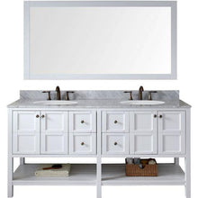 Load image into Gallery viewer, Virtu USA Winterfell 72&quot; Double Sink Top Vanity with Mirror- Virtuusa
