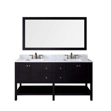 Load image into Gallery viewer, Virtu USA Winterfell 72&quot; Double Sink Top Vanity with Faucet and Mirror- Virtuusa