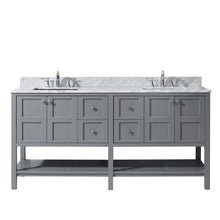 Load image into Gallery viewer, Virtu USA Winterfell 72&quot; Double Sink Top Vanity- Virtuusa