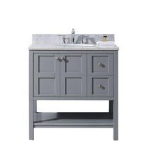 Load image into Gallery viewer, Virtu USA Winterfell 36&quot; Single Sink Top Vanity with Mirror- Virtuusa