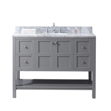 Load image into Gallery viewer, Virtu USA Winterfell 48&quot; Single Sink Top Vanity with Faucet and Mirror- Virtuusa