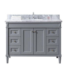 Load image into Gallery viewer, Virtu USA Tiffany 48&quot; Single Sink Top Vanity with Mirror- Virtuusa