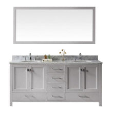 Load image into Gallery viewer, Virtu USA Caroline Avenue 72&quot; Double Sink Top Vanity with Mirror- Virtuusa