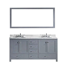 Load image into Gallery viewer, Virtu USA Caroline Avenue 72&quot; Double Sink Top Vanity with Faucet and Mirror- Virtuusa