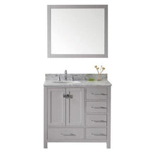 Load image into Gallery viewer, Virtu USA Caroline Avenue 36&quot; Single Sink Top Vanity with Faucet and Mirror- Virtuusa