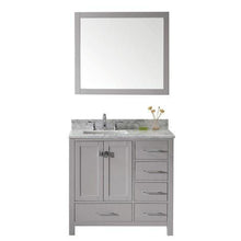 Load image into Gallery viewer, Virtu USA Caroline Avenue 36&quot; Single Sink Top Vanity with Faucet and Mirror- Virtuusa