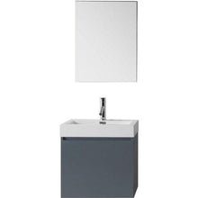 Load image into Gallery viewer, Virtu USA Zuri 24&quot; Single Sink Top Vanity with Faucet and Mirror- Virtuusa