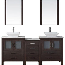 Load image into Gallery viewer, Virtu USA Dior 66&quot; Double Sink Top Vanity with Faucet and Mirrors- Virtuusa